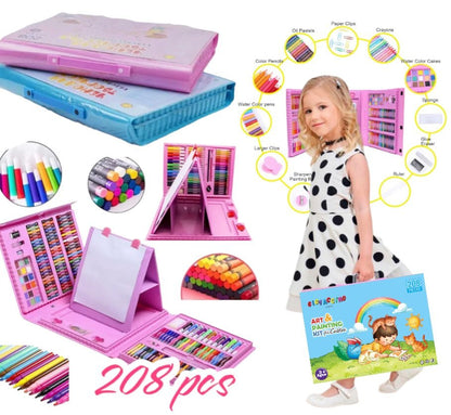 👩🏼‍🎨ARTBOX - SET DE ARTE INFANTIL 208 PCS🖍️🎨