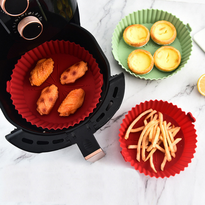 MOLDES DE SILICONA AIRFRYER PAGA X 6 +OBSEQUIO😲🤩