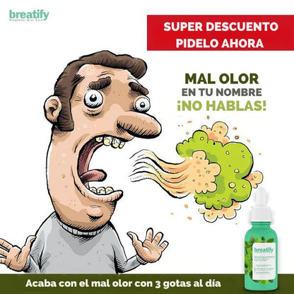 BREATIFY® GOTAS PARA EL MAL ALIENTO🍃🤮+ E-BOOK HIGIENE ORAL+ENVIO GRATIS