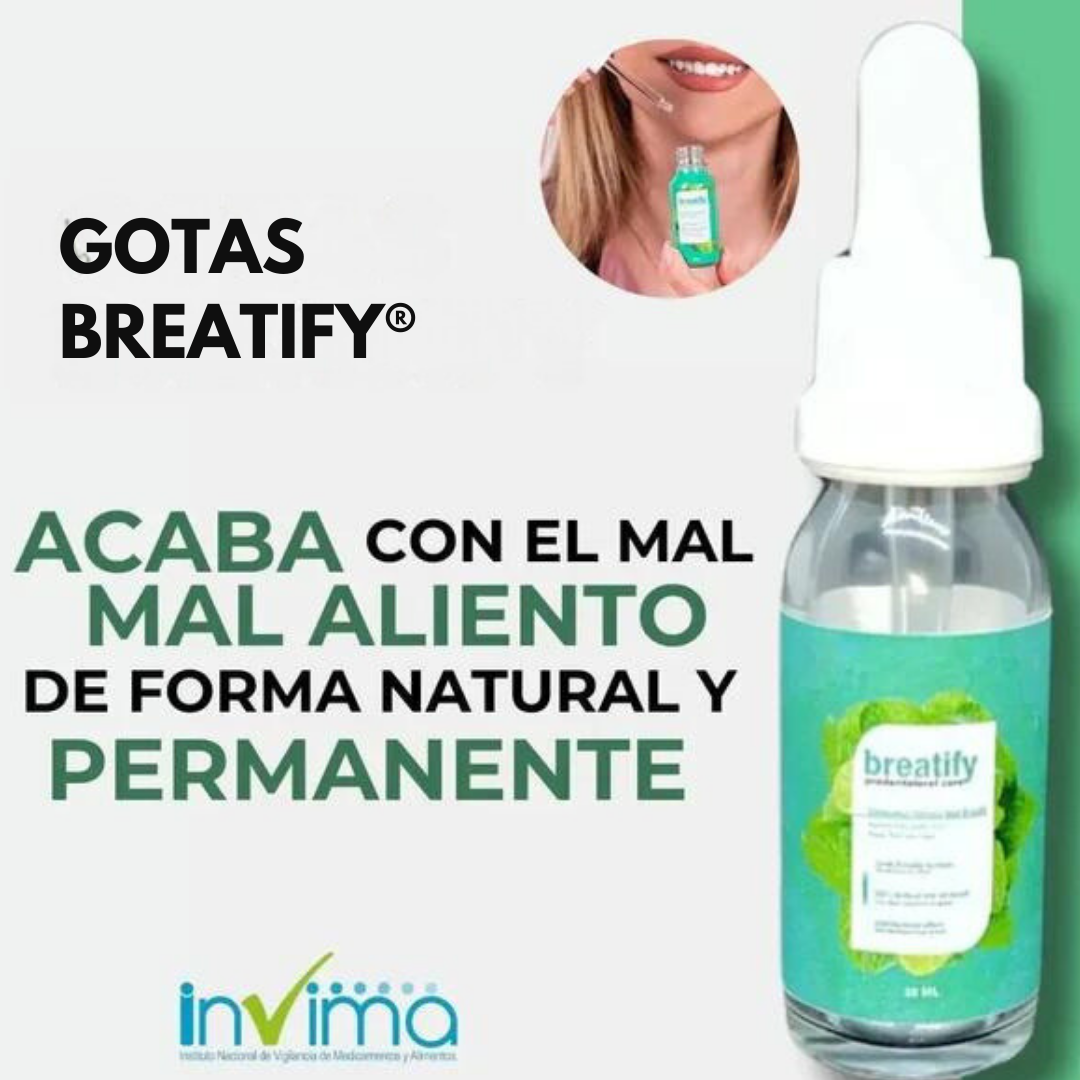 BREATIFY® GOTAS PARA EL MAL ALIENTO🍃🤮+ E-BOOK HIGIENE ORAL+ENVIO GRATIS